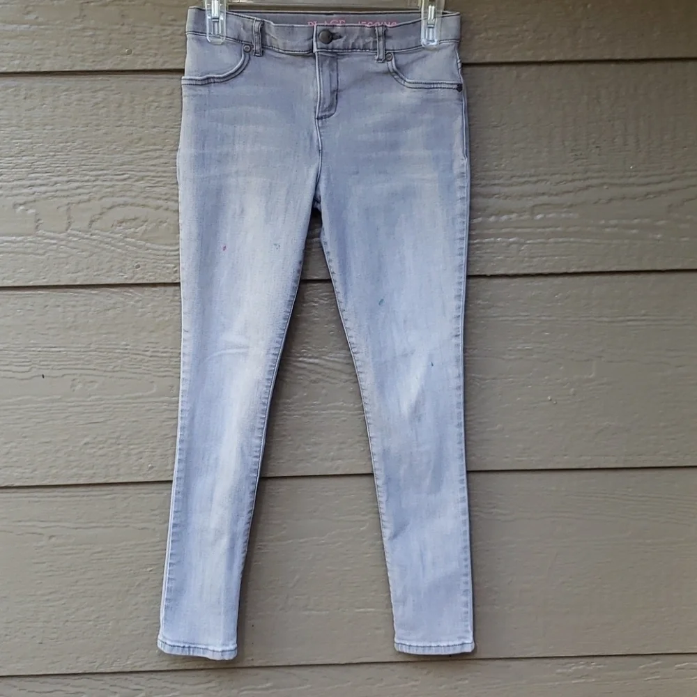 Children's place gray splatter jegging girls 14